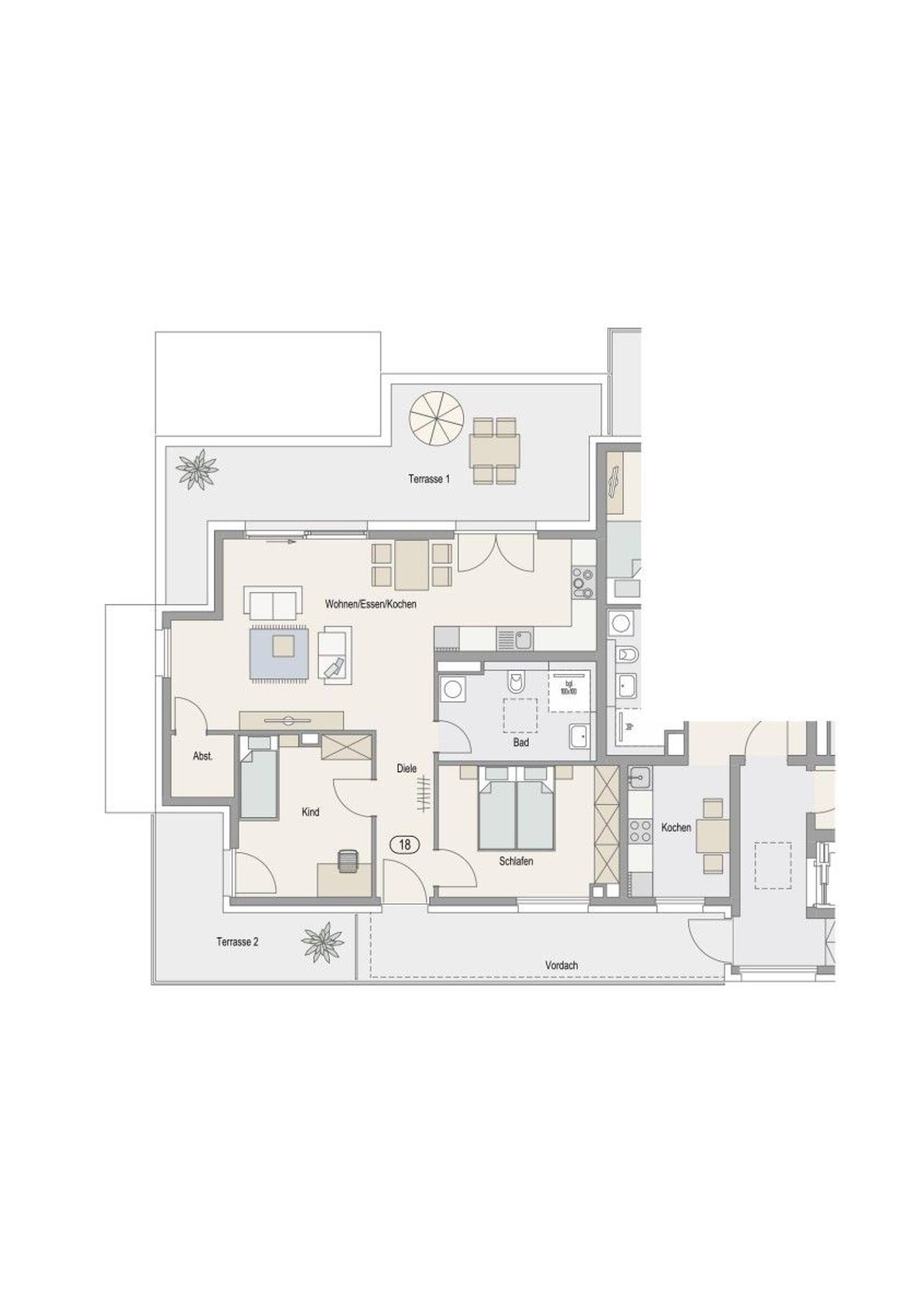 Terrassenwohnung in 76227 Karlsruhe mit 99 m² kaufen