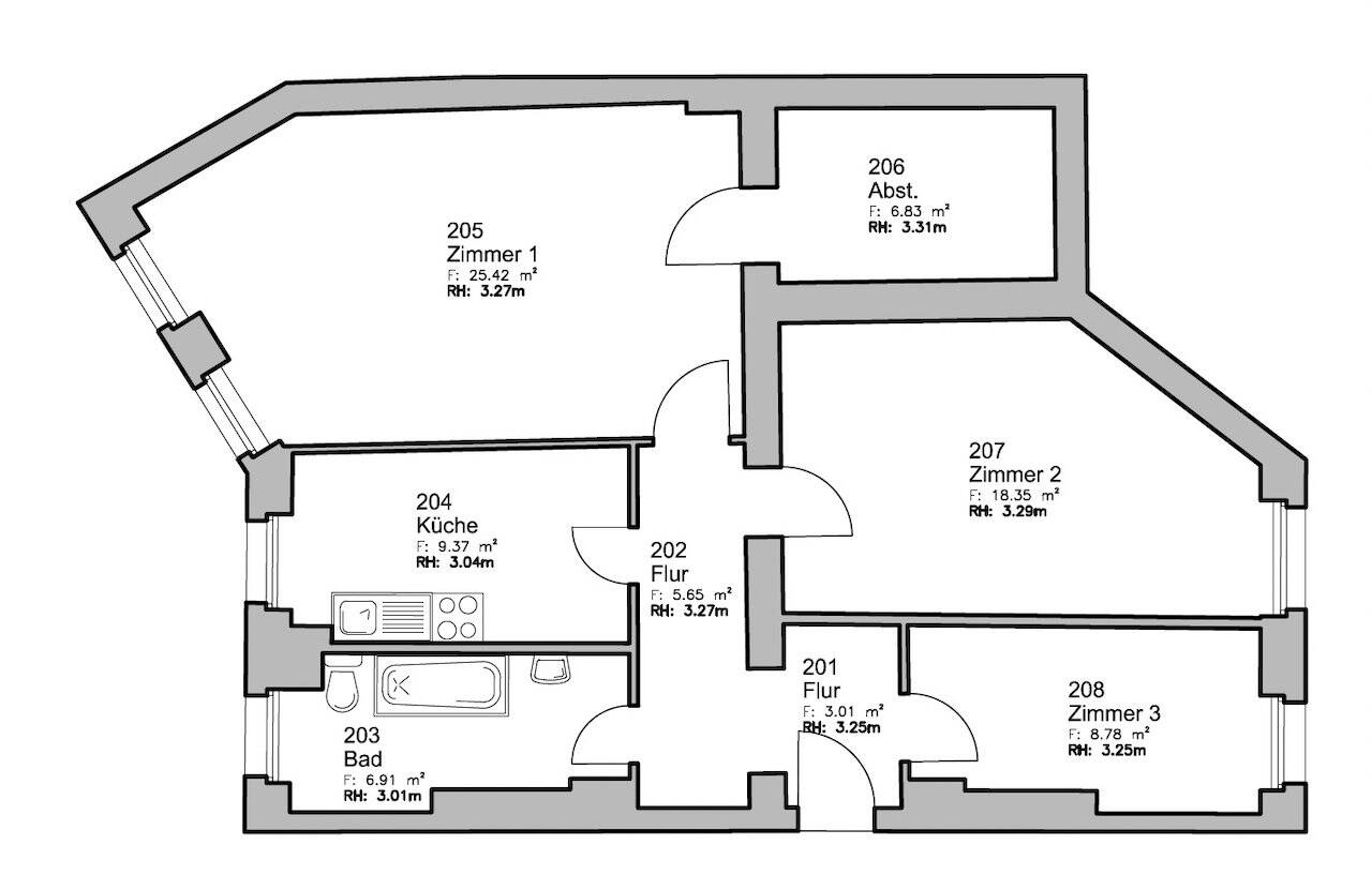 3-4 Zi Altbau ++ Balkonanbau in Planung ++ Reuterkiez – Berlin – Vorschaubild 9
