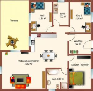 Energieeffizienter Neubau in Lindenthal, Einfamilienhaus mit Wärmepumpe, 3-fach-Verglasung & A+ – 4158 Leipzig – Vorschaubild 9