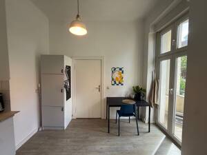 Attraktive 1,5-Zimmer-Erdgeschosswohnung mit Balkon und Einbauküche in Magdeburg