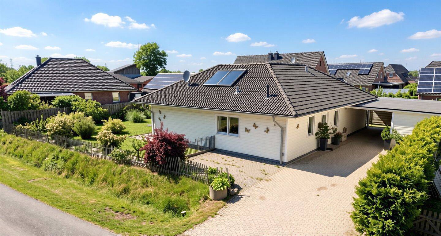 Modern-Innovativ-Stilvoll. Gepflegter Bungalow mit großem Wintergarten. Ein Zuhause zum Wohlfühlen. – Stedesand – Vorschaubild 5