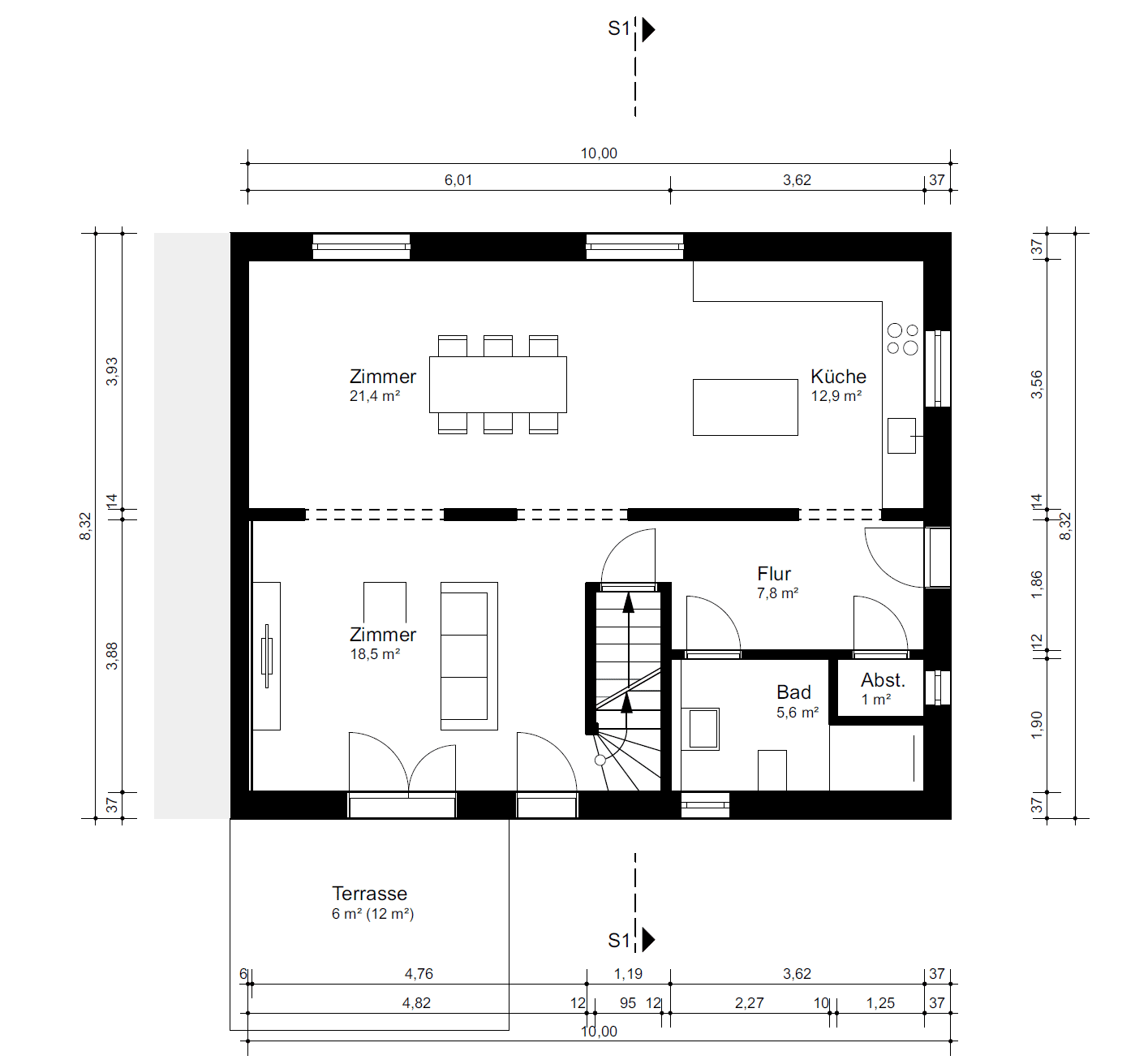 Kernsaniert & bezugsfertig – Großzügige 4-Zimmer Doppelhaushälfte mit Garten in Zossen – Zossen – Vorschaubild 2
