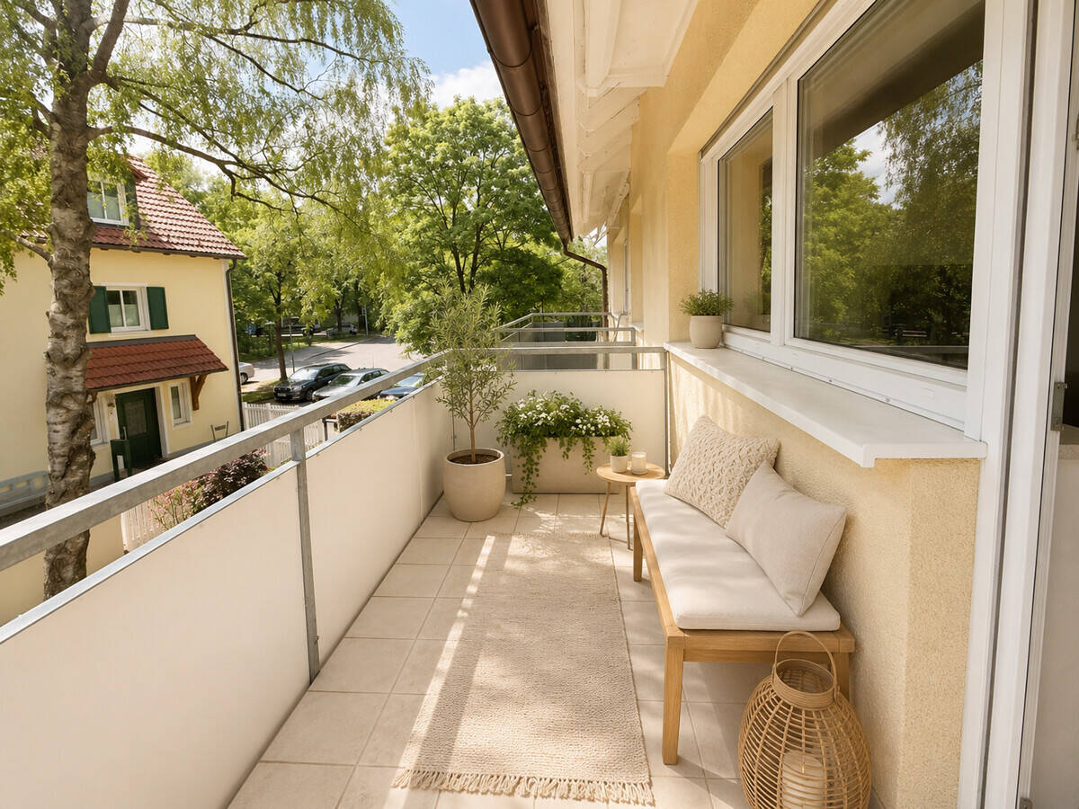 Charmante 2,5-Zimmer-Wohnung mit Südbalkon in Altperlach – München – Vorschaubild 3