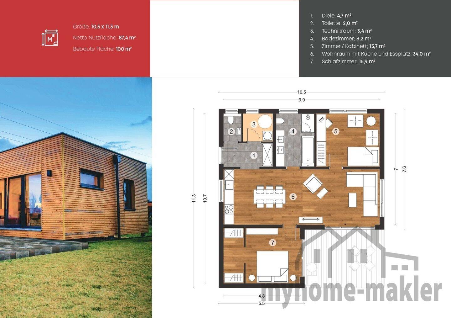 Röttenbach neu Haus mit großen Raum mit Effizient Planung sicher und attraktiv – Röttenbach – Vorschaubild 6
