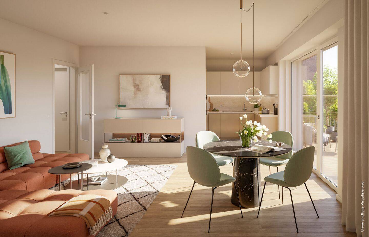 Single-Wohnung mit ca. 62 m² samt Dusche und Balkon – Berlin – Vorschaubild 6
