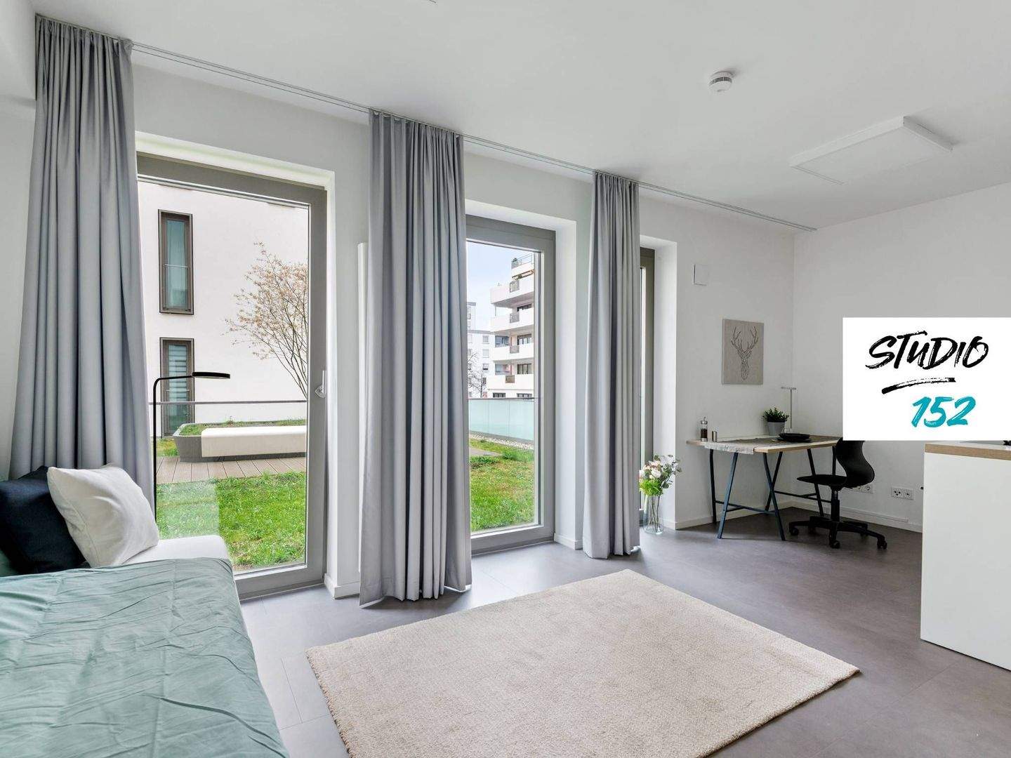 STUDENTS ONLY: Studio 152 - vollmöbliertes 1-Zimmer-Apartment mit EBK, ALL-IN-MIETE, UVM. im Wiesbadener Rheingauviertel