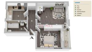 Attraktive Kapitalanlage !! Vermietete Eigentumswohnung mit Balkon & Stellplatz ca. 5,06 % Rendite – 67227 Frankenthal (Pfalz) – Vorschaubild 2