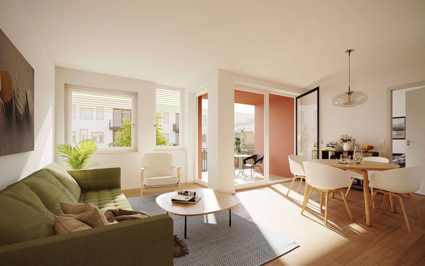 MODERNE 3 - ZIMMER-DACHTERRASSEN-WOHNUNG IN AUGSBURG / PFERSEE – Augsburg – Vorschaubild 4