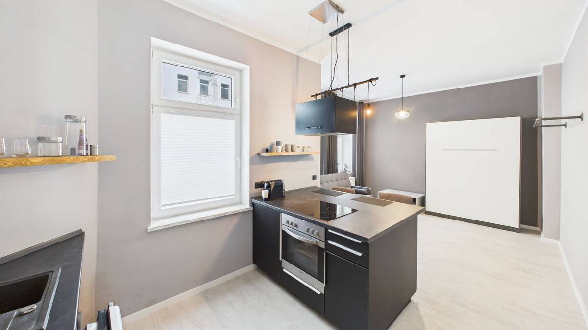Modernes Design-Apartment in Magdeburg: Voll möbliert, ruhig & zentral - sofort einzugsbereit – 39112 Magdeburg – Bild 1 von 6