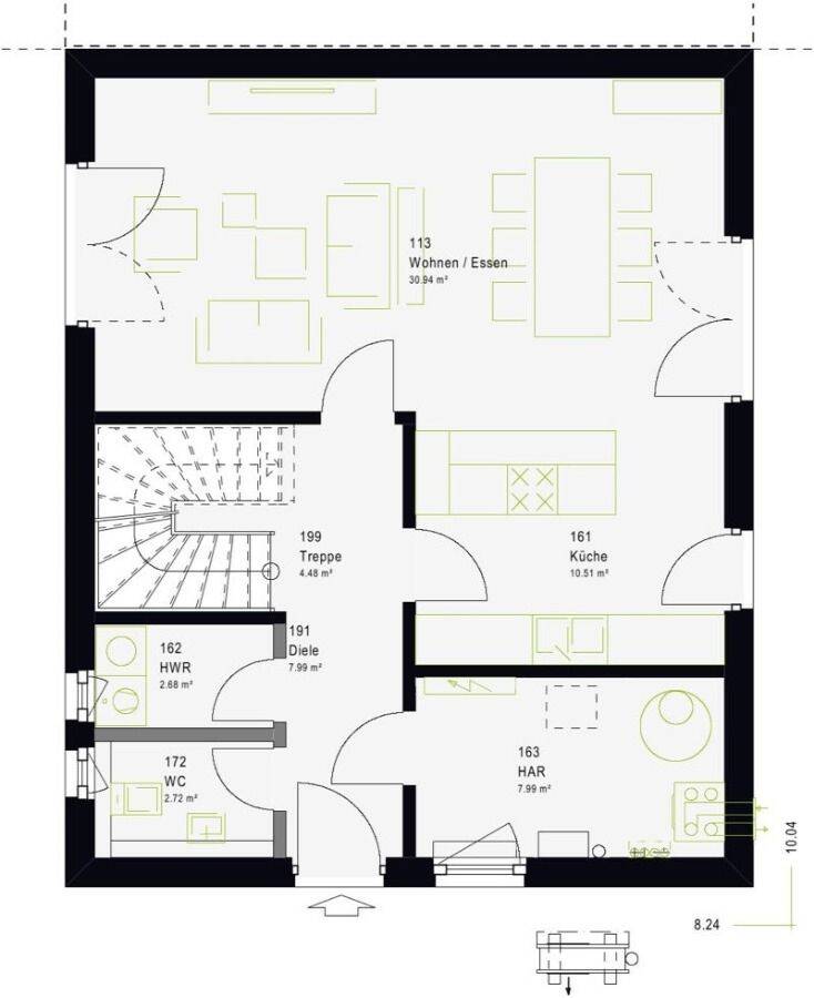 Neubau Doppelhaushälfte mit Grundstück in Gaimersheim zu verkaufen. – Gaimersheim – Vorschaubild 3
