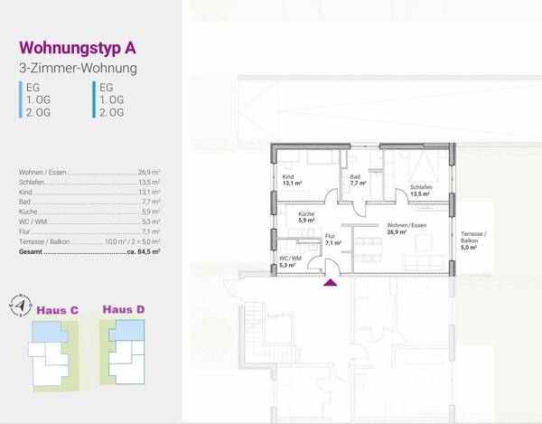 Erdgeschosswohnung in 92339 Beilngries mit 84,69 m² kaufen
