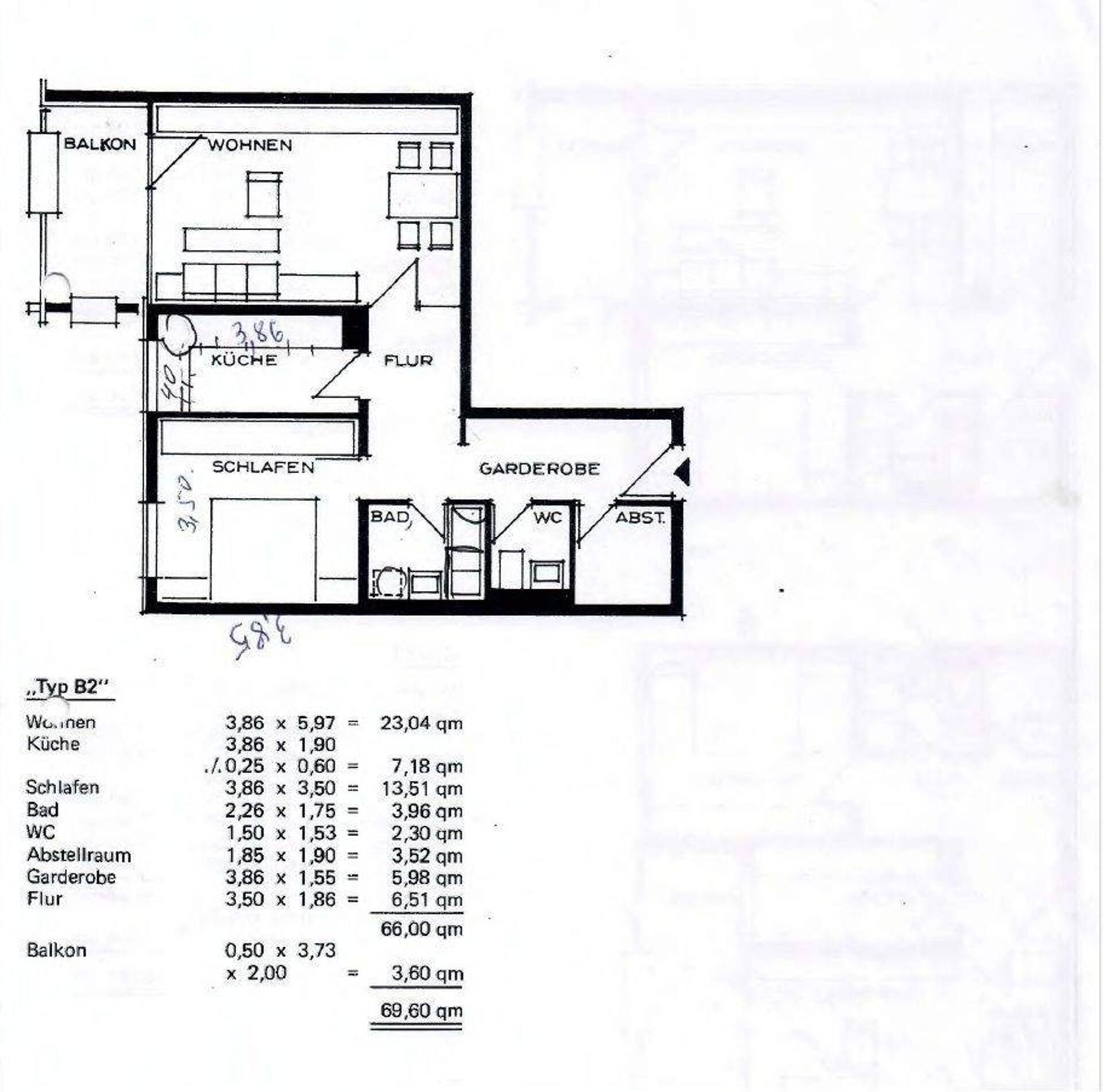 Erdgeschosswohnung in 71640 Ludwigsburg mit 69,6 m² kaufen