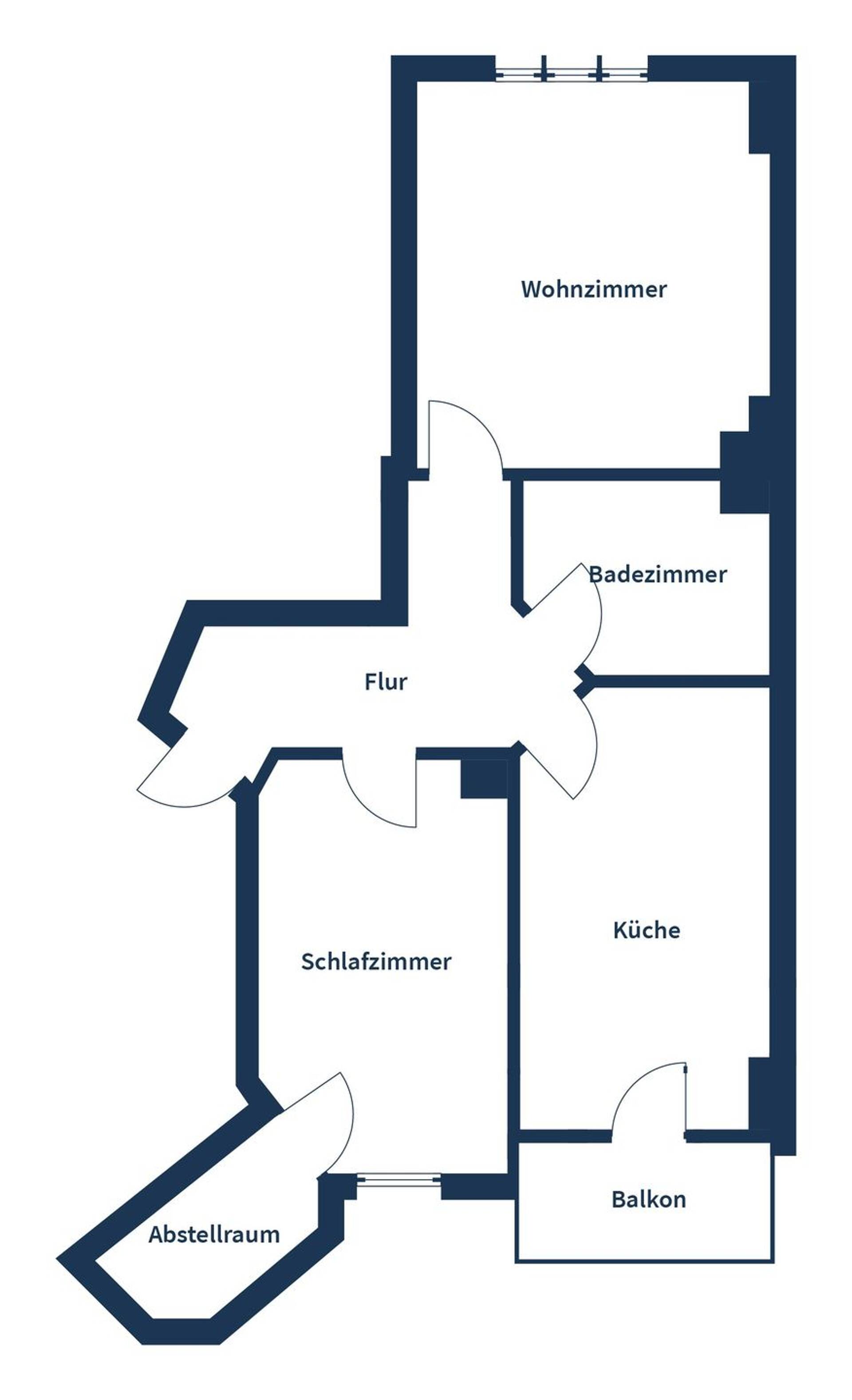 Etagenwohnung in 08056 Zwickau mit 54,76 m² kaufen
