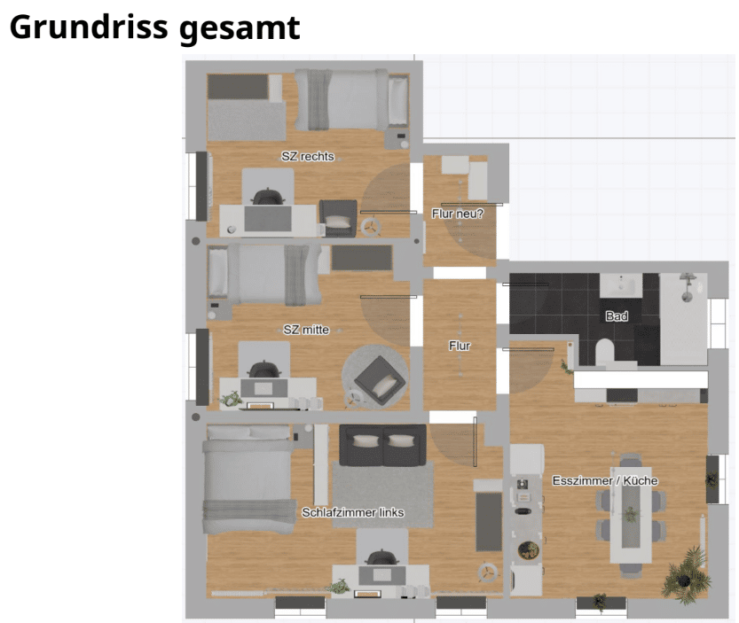 Elfriede3: sanierte ruhige Wohnung zu vermieten – Gelsenkirchen – Vorschaubild 2
