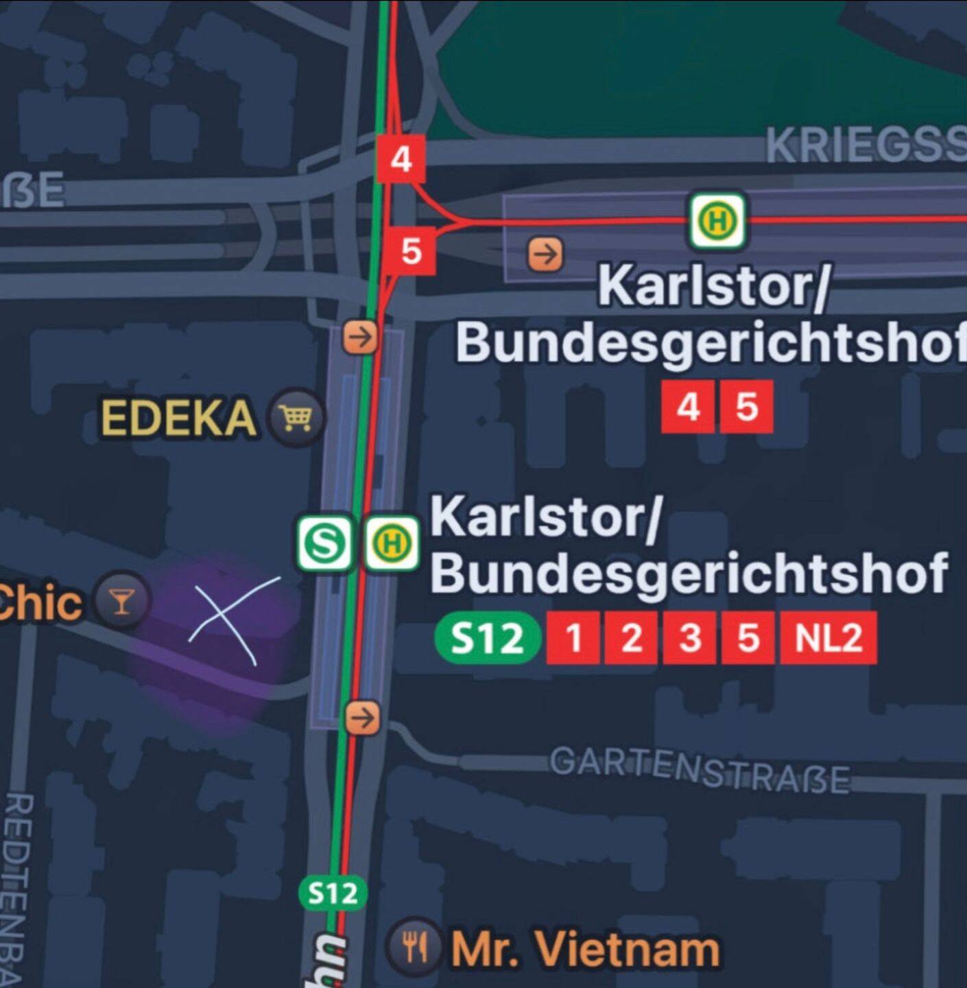 Pendlerwohnung, Innenstadt möbliert, 880€ warm inkl. Internet/Strom – Karlsruhe – Vorschaubild 5
