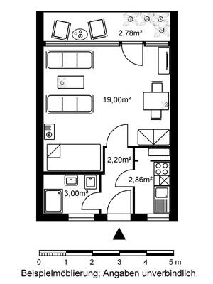 Schöne Single-Wohnung sucht Nachmieter! – 65936 Frankfurt am Main – Vorschaubild 2