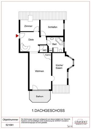 Großzügige Dachwohnung mit Blick ins Grüne – 77971 Kippenheim – Vorschaubild 9