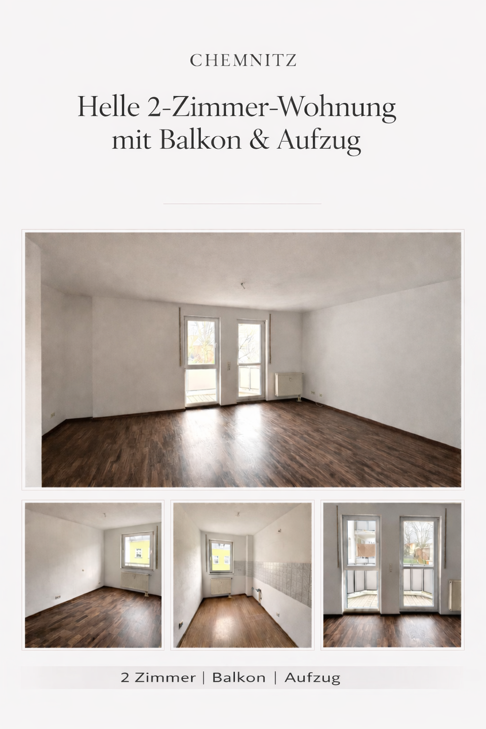 Helle 2-Zimmer-Wohnung mit Balkon – ideal geschnitten