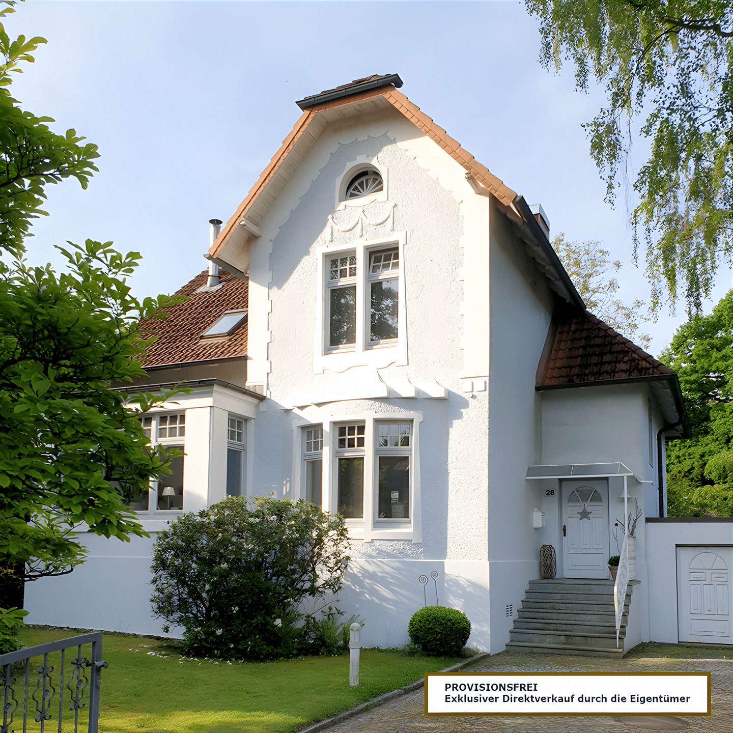 Charmante Jugendstilvilla mit Charakter und Gartenidylle in exklusiver Wohnlage Hamburg-Rahlstedts – Hamburg – Bild 1 von 9