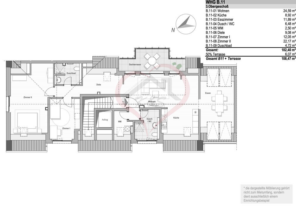 Großzügige 4-Zimmer-Wohnung mit Balkon & 2 Bädern im Herzen von Lampertheim