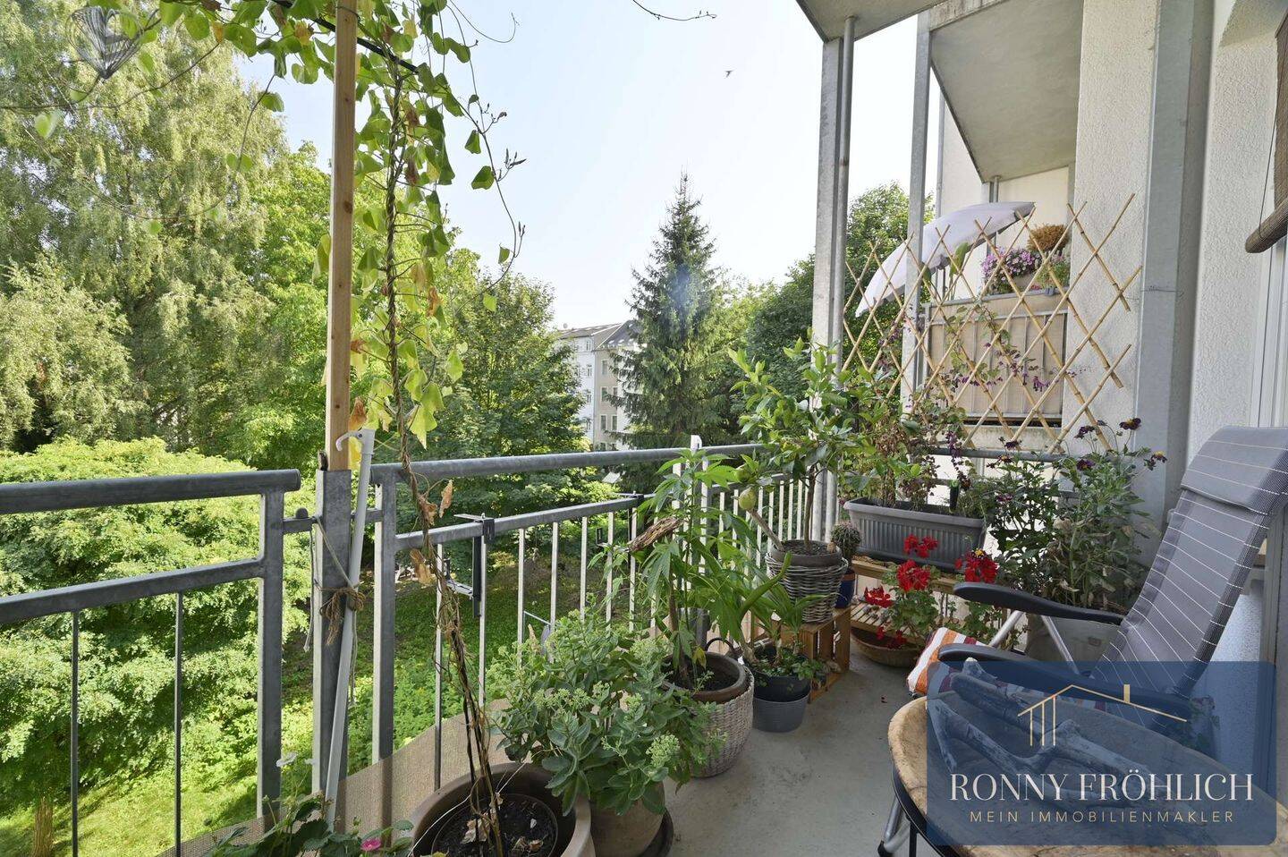 Moderne 2-Raum-Wohnungin Chemnitz mit Balkon und Fußbodenheizung im Bad