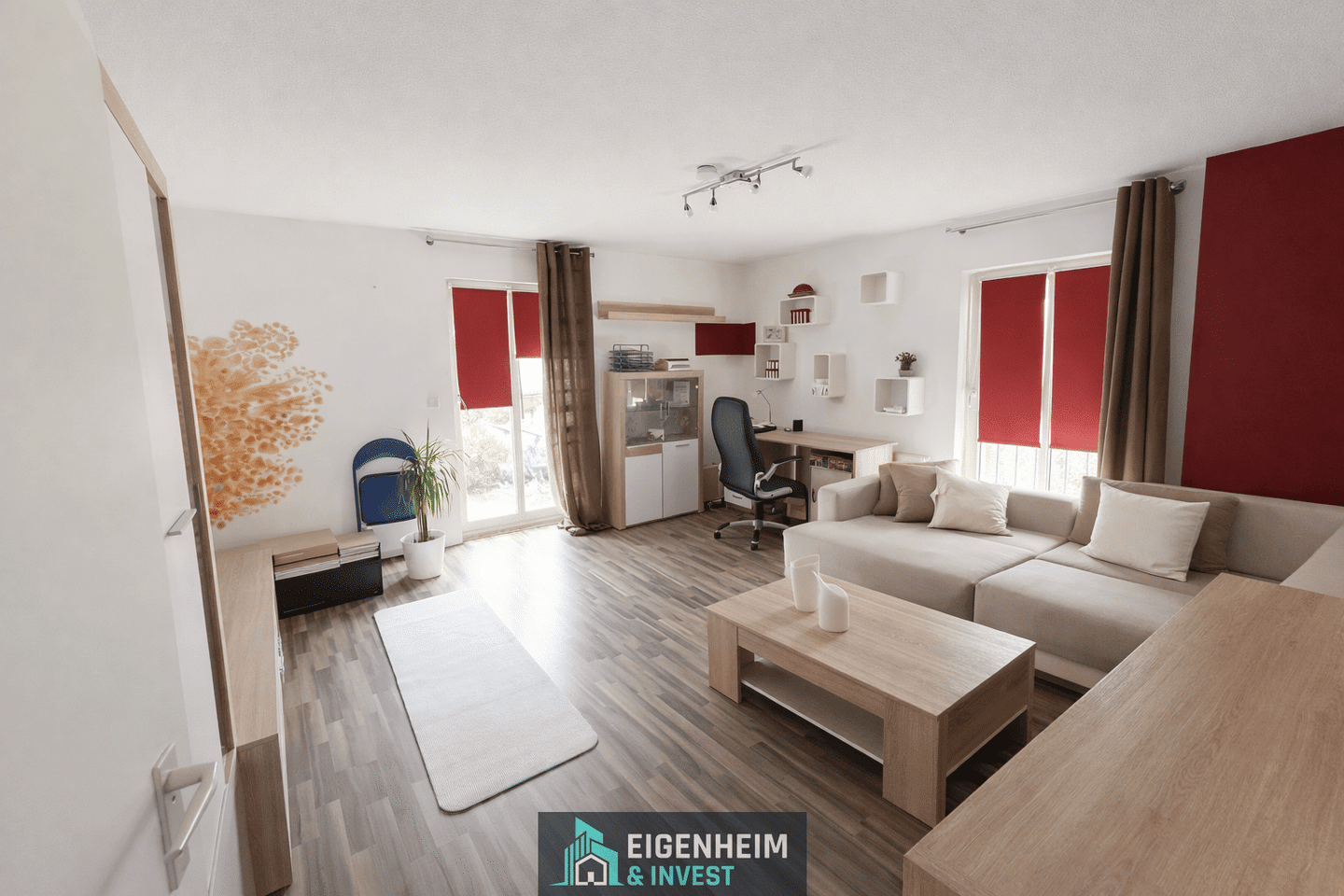 Möblierte 2-Zimmer-Wohnung mit Balkon in Stadtfeld-Ost