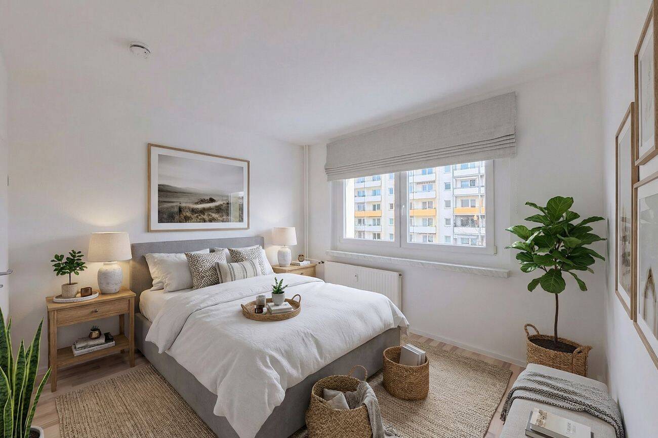 sonnige 4-Zimmer-Wohnung mit Balkon in grüner Umgebung – Chemnitz – Vorschaubild 4