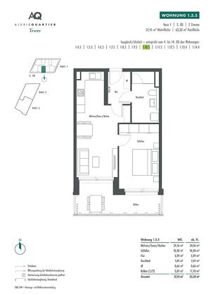 Über den Dächern der Stadt: Moderne 2-Zi.-Whg. mit Duschbad und großem Südbalkon – 81735 München – Vorschaubild 4