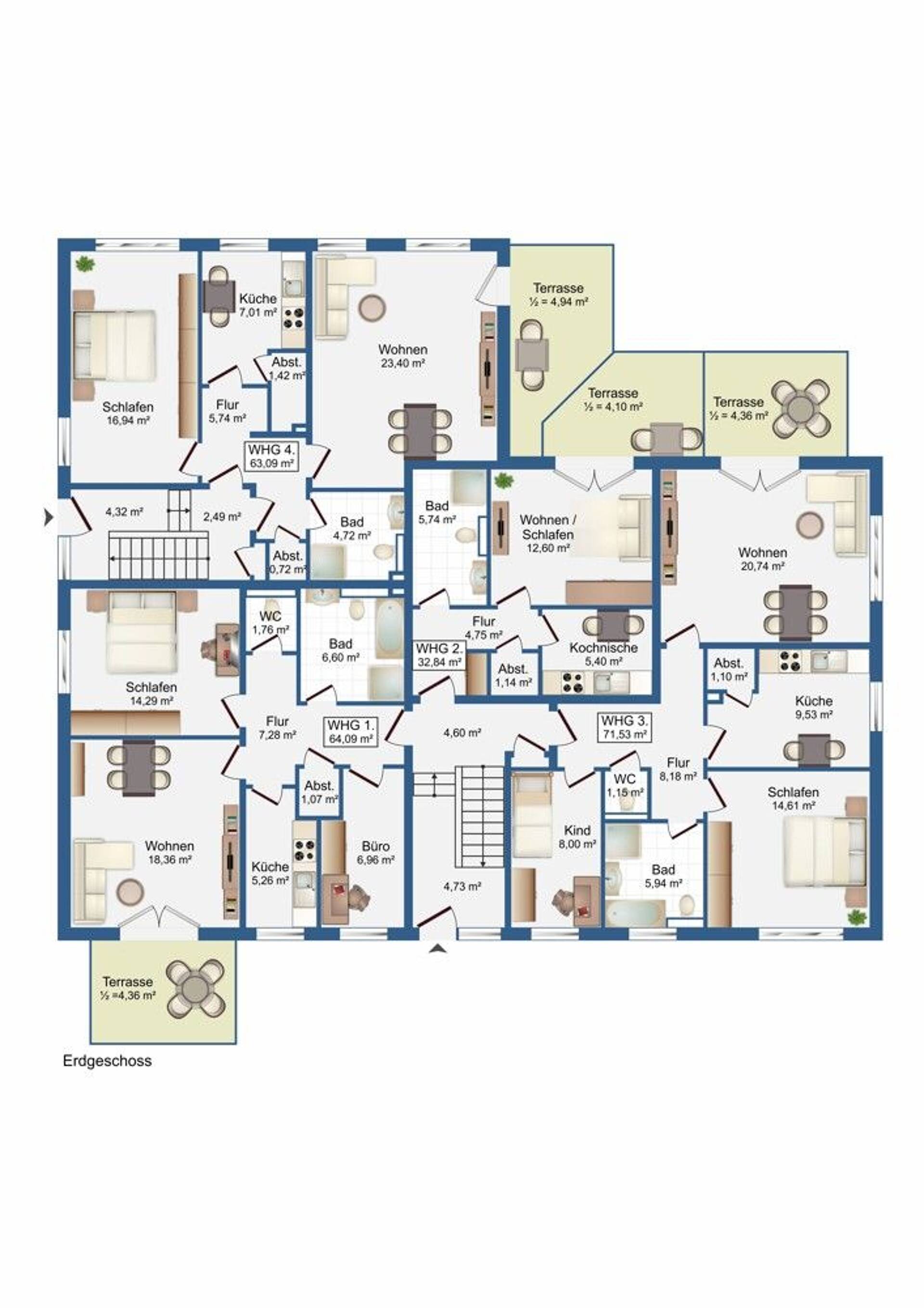Dachgeschosswohnung in 49610 Quakenbrück mit 100 m² kaufen