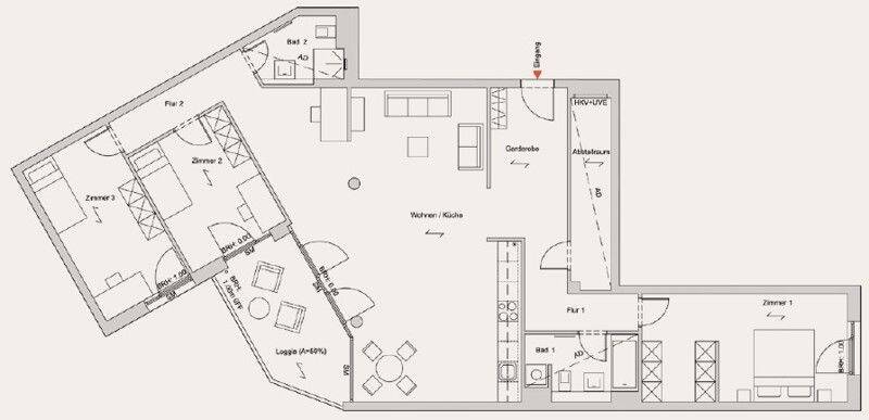 Schöne Wohnung: großzügige 4-Zimmer Wohnung im Erstbezug – Leipzig – Vorschaubild 4