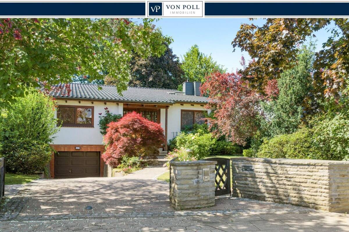 Zeitlos schöner Architekten-Bungalow mit Charakter und Gartenidylle – 22397 Hamburg – Bild 1 von 9