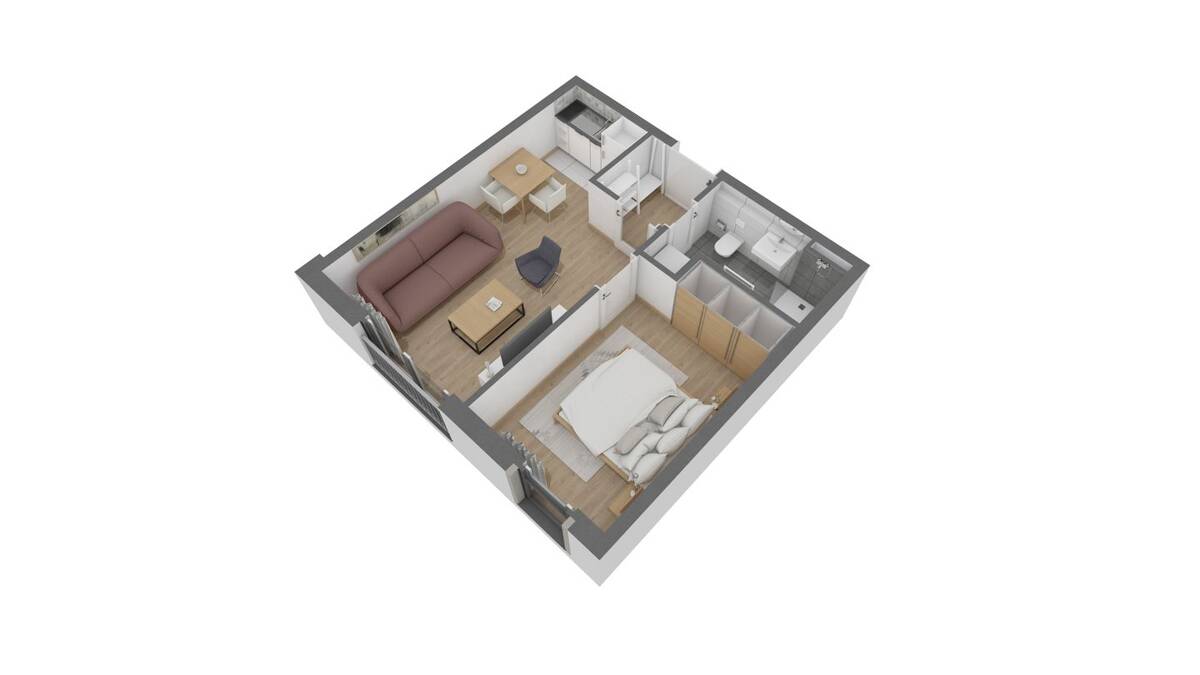 Attraktive 2 Zimmer-Wohnung im 1. OG – 63075 Offenbach am Main – Bild 1 von 5