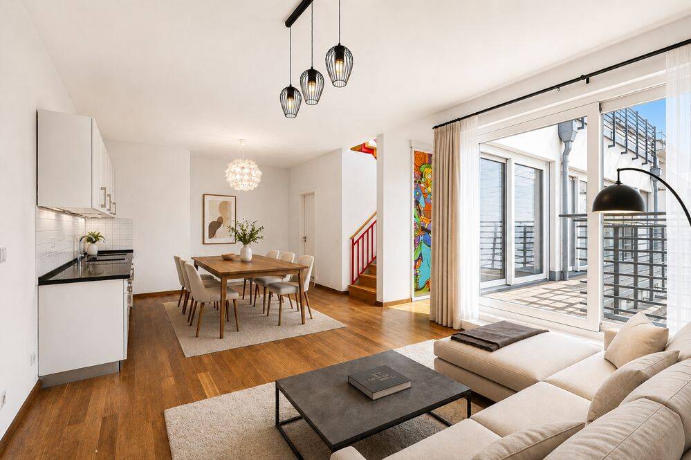 Maisonette-3-Zimmer Penthousewohnung mit Terrasse & Parkplatz nahe Boxhagener Platz – Berlin – Vorschaubild 2