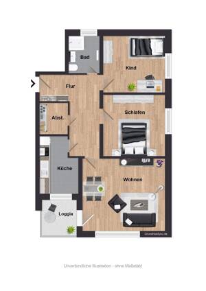 Gut geschnittene 3-Zimmer-Wohnung(en)