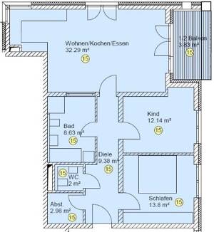 Herrliche ruhige 3-Zimmer-Wohnung im Zentrum von Röthenbach an der Pegnitz – 90552 Röthenbach an der Pegnitz – Vorschaubild 2