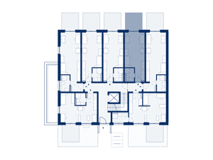 1-Zimmer-Apartment mit Terrasse zur Parkseite (B05) – 53129 Bonn – Vorschaubild 5