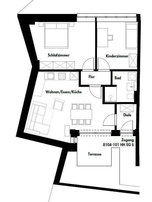 Stadtwohnung mit Innenhof, Terrasse und Garten – Nürnberg – Vorschaubild 2