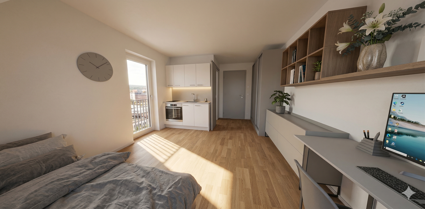 Attraktives Neubau-Studentenappartement im Dachgeschoss ++ ideal zur Kapitalanlage ++