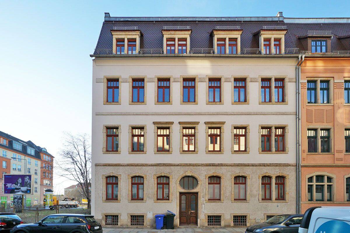 Friedrichstadt, im Hochparterre: Balkon + Dusche – 1067 Dresden – Bild 1 von 9