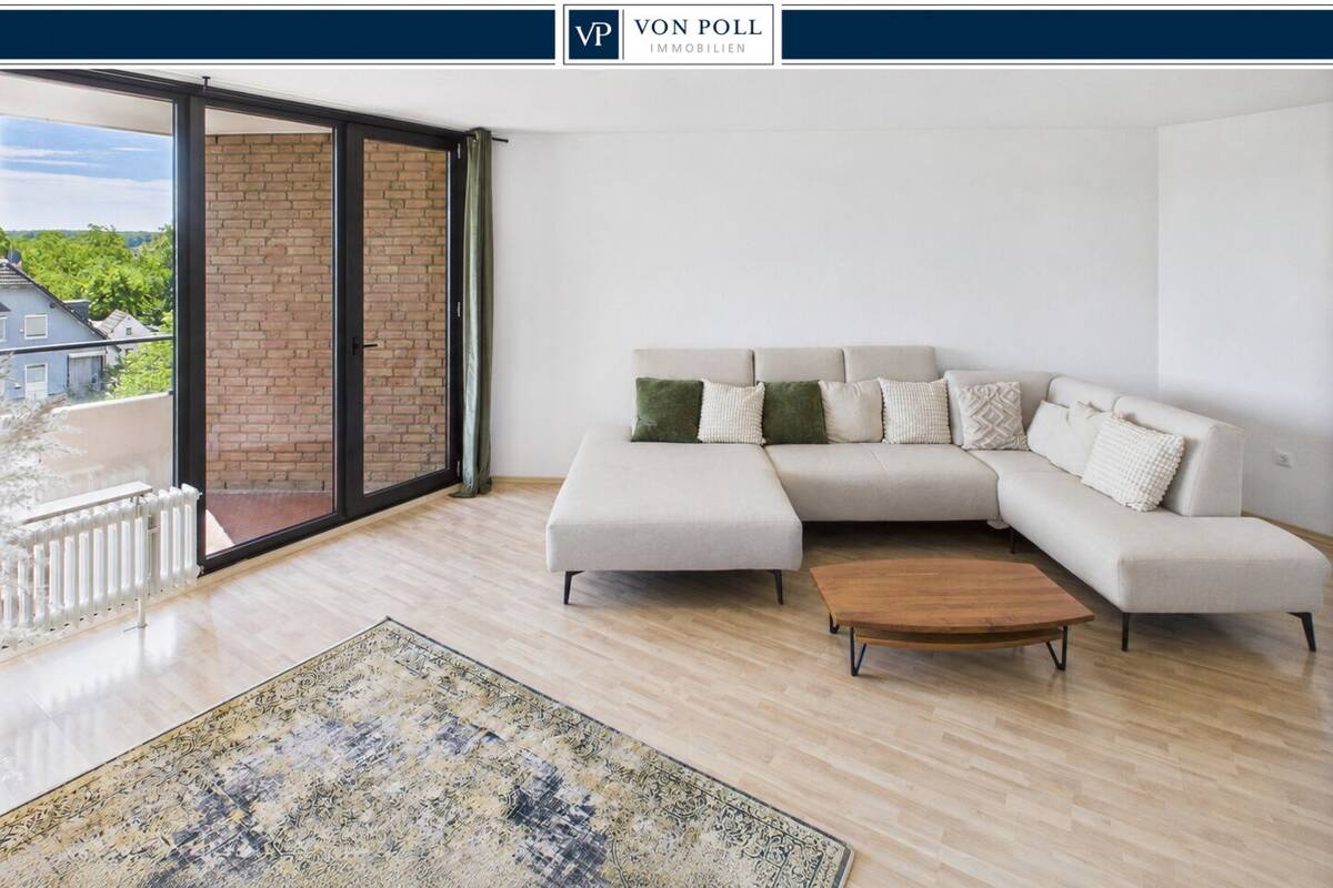 Rheinnähe! Modernisierte 3-Zimmer-Wohnung mit Aufzug und 2 Balkonen in Köln-Westhoven – 51149 Köln – Bild 1 von 9