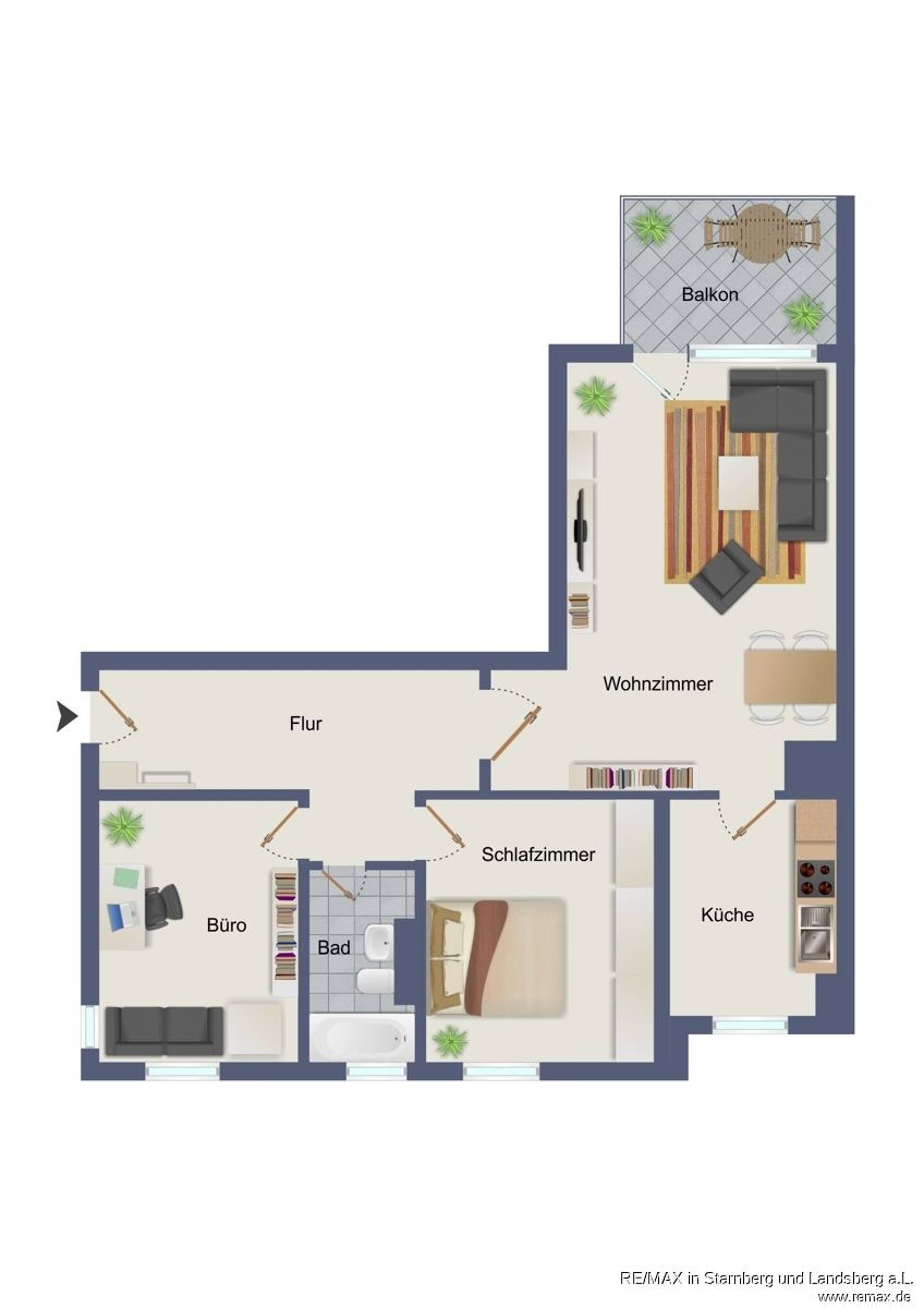 Etagenwohnung in 81739 München mit 73 m² kaufen