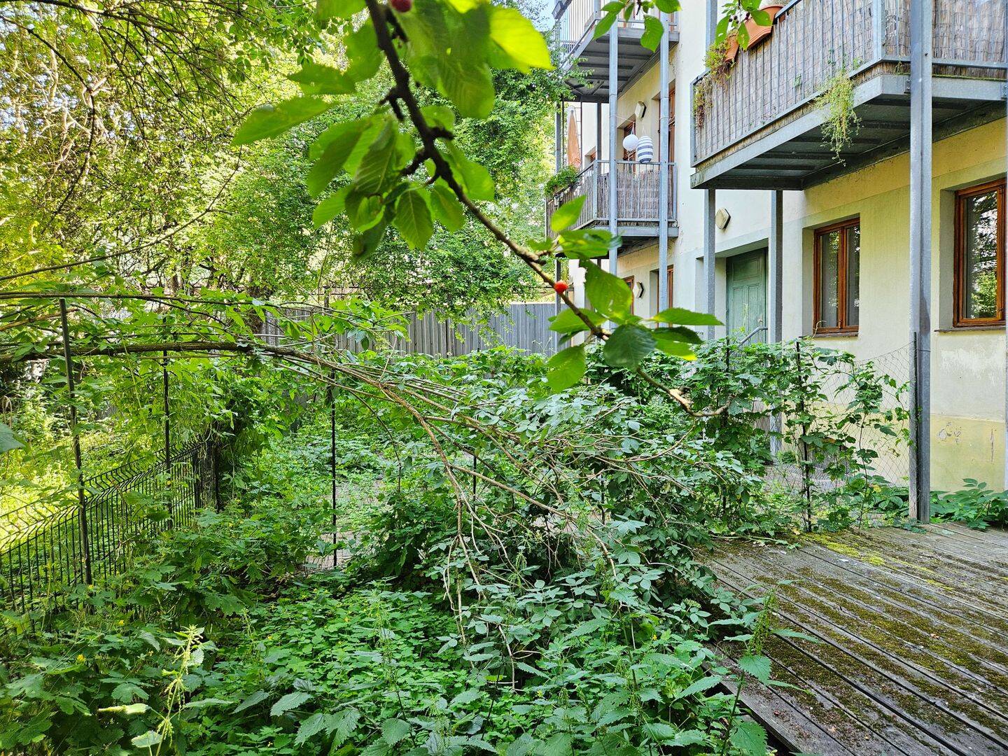 Frisch saniert: Terrassenwohnung im Hinterhaus