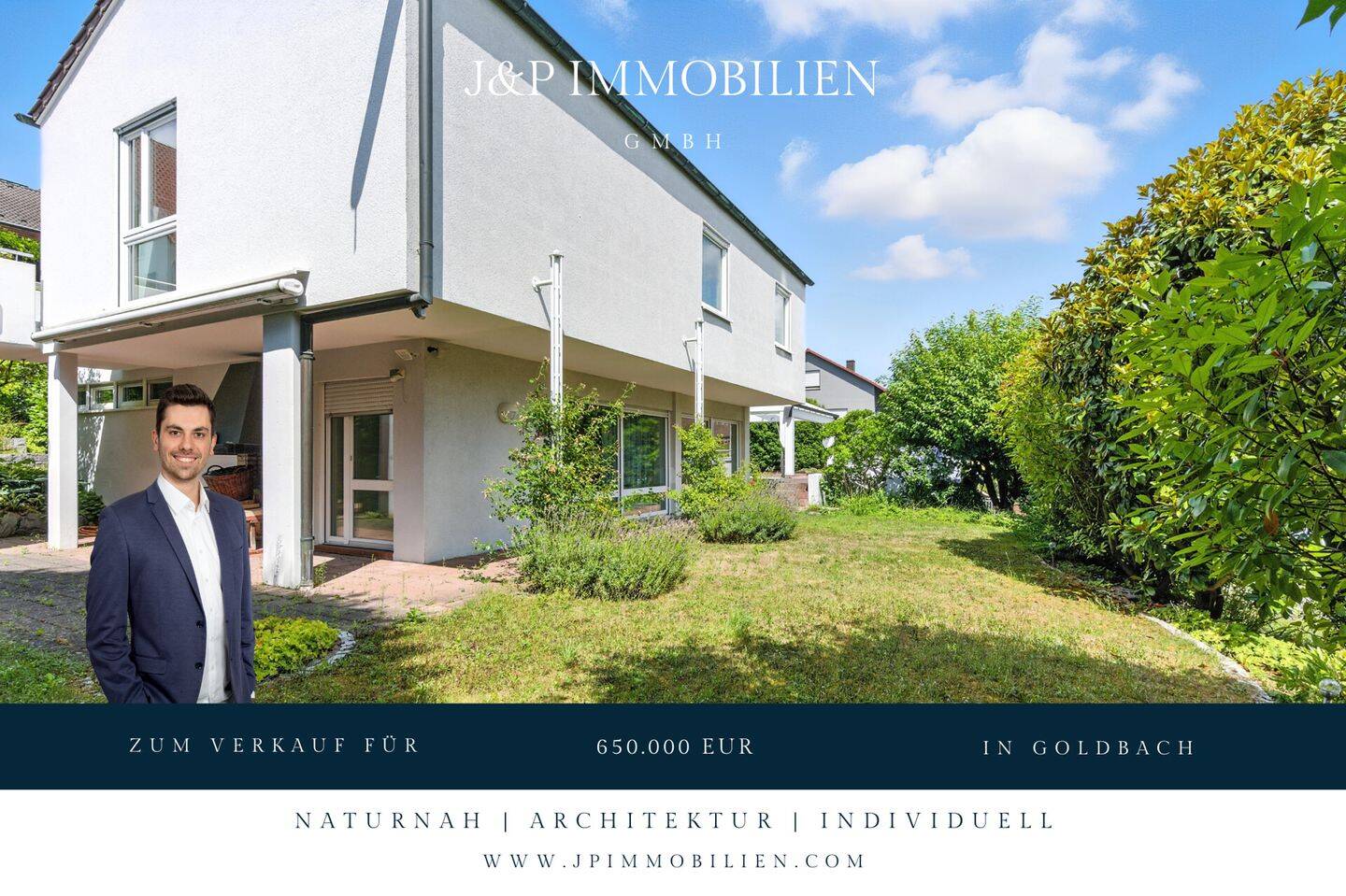 Wohnen in Top-Lage von Goldbach mit großem Grundstück! - Besonderes Wohnerlebnis im Architektenhaus – Goldbach – Bild 1 von 9