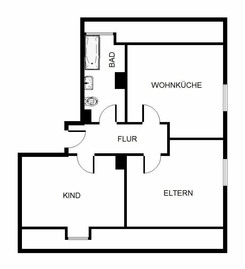 2-Zimmer-Wohnung in Gelsenkirchen Scholven