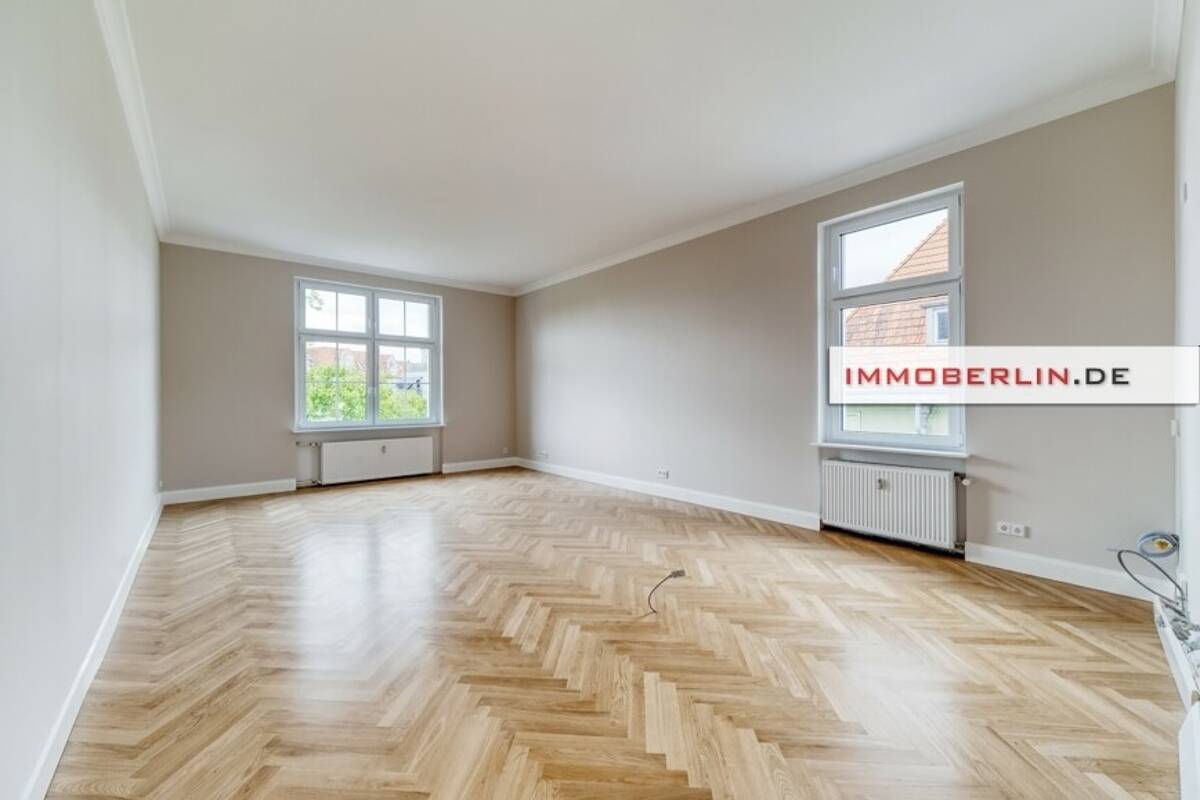 IMMOBERLIN.DE - Kernsaniert & stilvoll! Feine Altbauwohnung in attraktiver Lage – 14199 Berlin – Bild 1 von 9