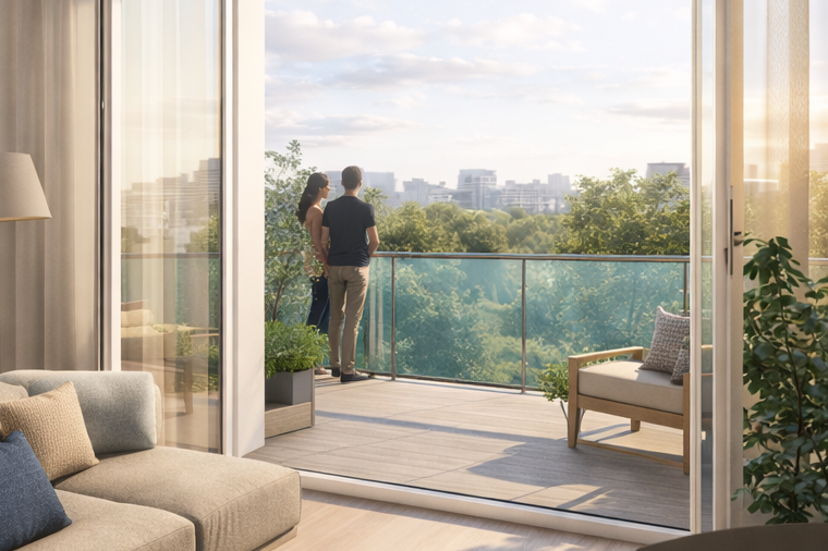 Moderne 2-Zimmer-Wohnung mit Balkon und Stellplatz in exklusiver Wohnlage – Hannover – Vorschaubild 2