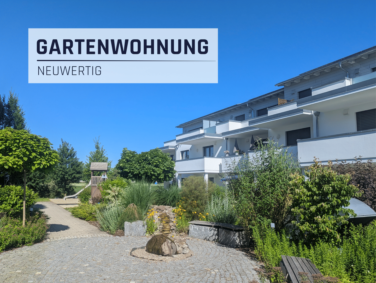 KFW 55 Effizienzhaus ! Neuwertige Gartenwohnung in ruhiger Lage !