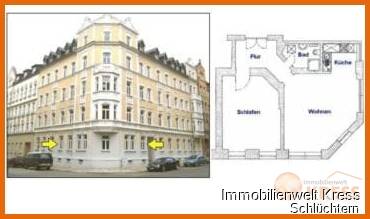 Vermietete 2-Zimmer Wohnung an der Sonnenberger Promenade in Chemnitz. – Chemnitz – Vorschaubild 2
