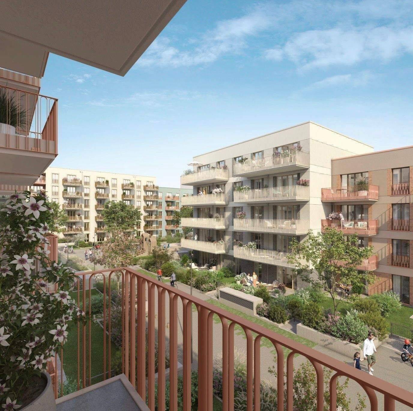 2 Zimmer, 48 m², mit Balkon – Kapitalanlage in Düsseldorf; KfW 40 QNG mit bis zu 150.000 € Förderung – Düsseldorf – Vorschaubild 2