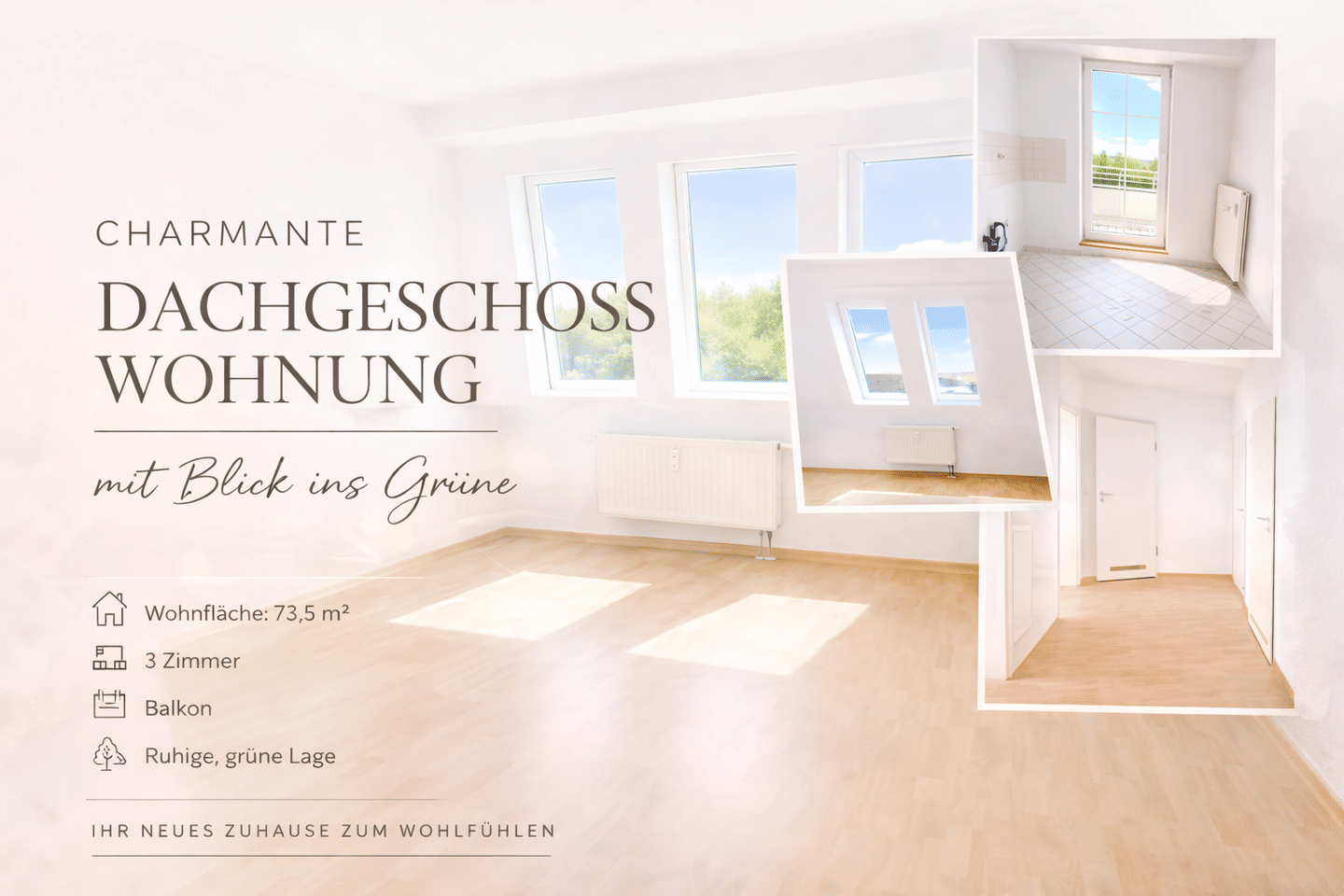Charmante 3-Raum Wohnung - Ihre Wohnung zum wohlfühlen – Chemnitz – Bild 1 von 7